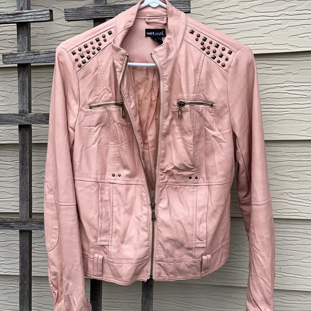 Faux leather jacket